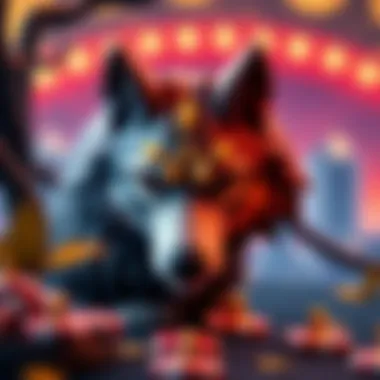 Themed Symbols in Lunar Wolf Casino Slots Captivating themed symbols reflecting the essence of the Lunar Wolf game