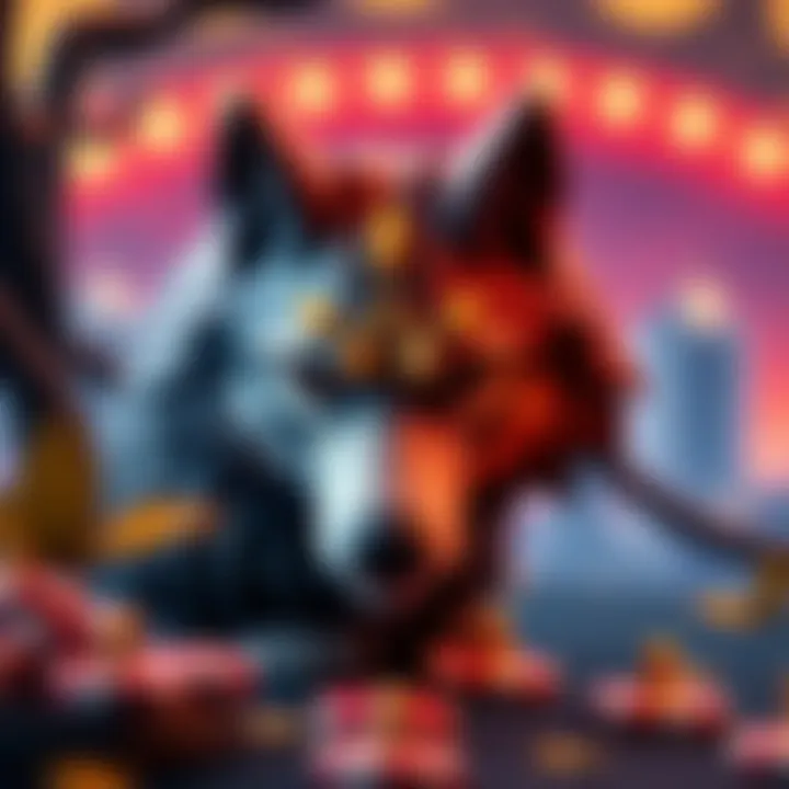 Themed Symbols in Lunar Wolf Casino Slots Captivating themed symbols reflecting the essence of the Lunar Wolf game