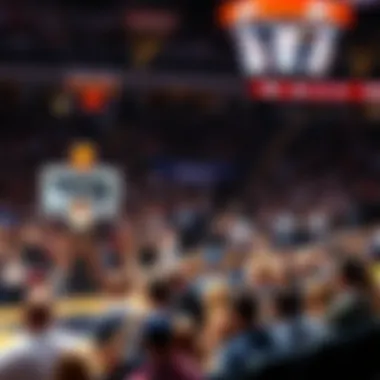 The Energy of March Madness: Captivating Audiences A basketball court filled with enthusiastic fans during March Madness