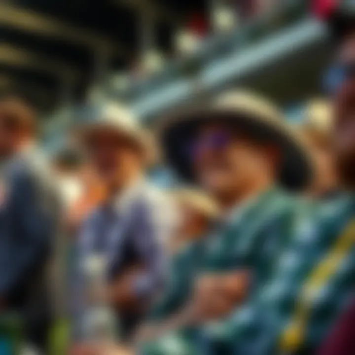 Spectators enjoying the Kentucky Derby atmosphere, showcasing joy and anticipation.