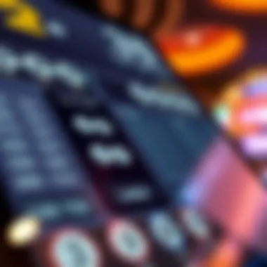 A close-up of a user interface for purchasing lottery tickets online