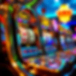 A vibrant display of a copper dropper slot machine showcasing its unique mechanics