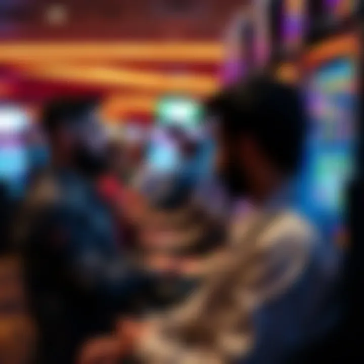 Understanding Player Behavior Illustration of different player behaviors at slot machines