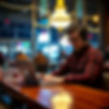 Earning Through Remote Work in Vegas Freelancer Working on Laptop in a Café