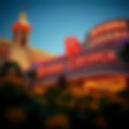 Exterior view of the iconic Riviera Casino showcasing its unique architecture