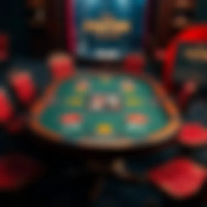 Strategic layout of a rounders poker table enhancing gameplay