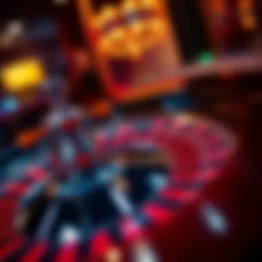 The Excitement of Roulette A roulette wheel in motion, capturing the thrill of chance.