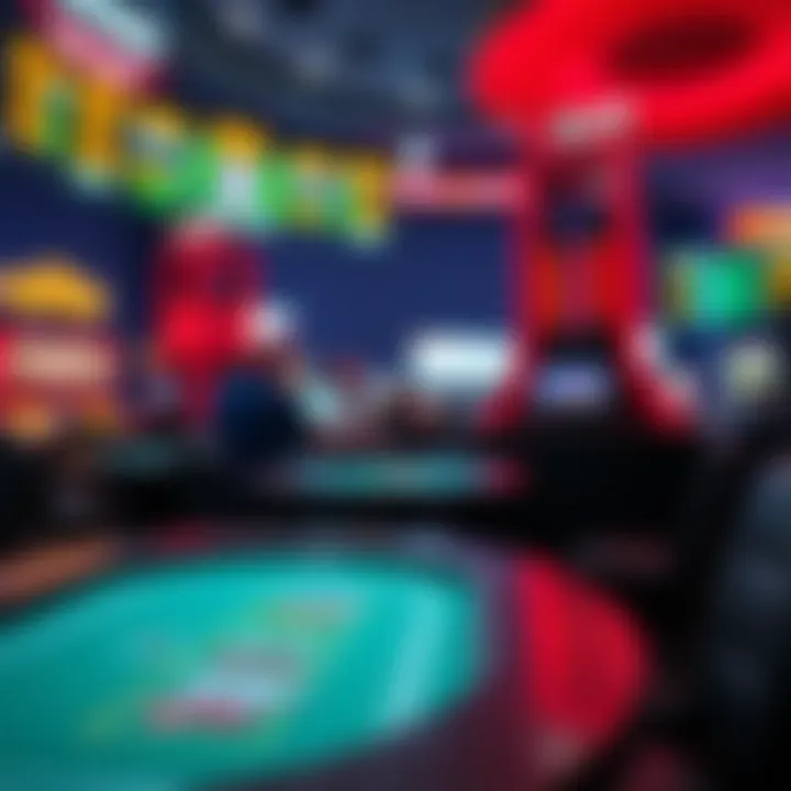 Illustration of sports betting integrated with casino gaming elements