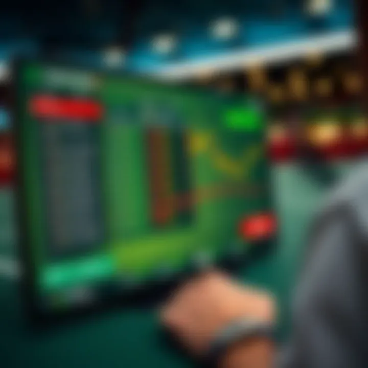 A digital interface displaying tennis betting markets