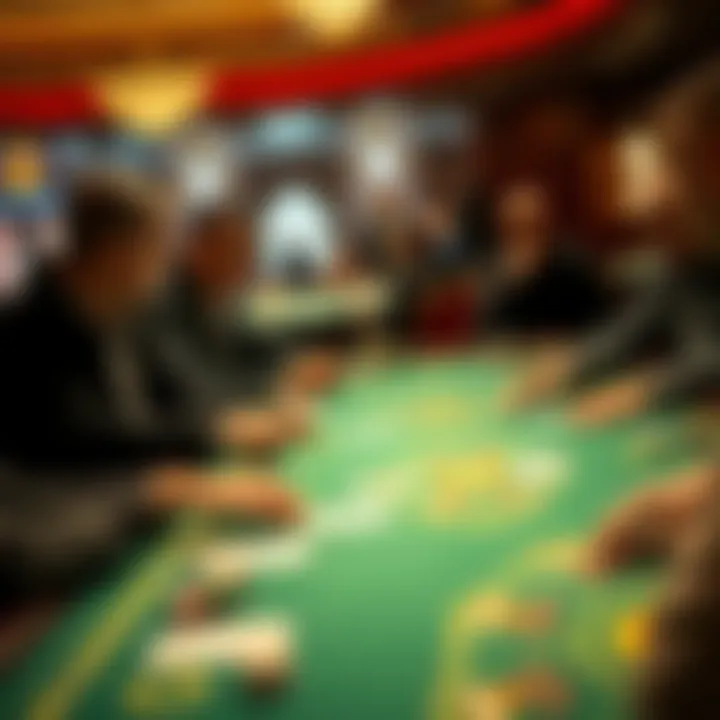 Players engaged in strategy discussions at a Pai Gow table