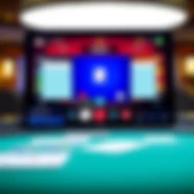 User interface of a leading online blackjack platform