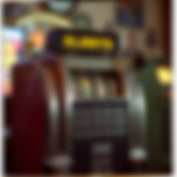 Antique slot machine showcasing vintage design