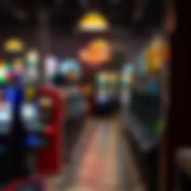 Collection of used slot machines in a marketplace