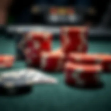 Close-Up on Poker Chips and Cards Close-up shot of poker chips and cards on a felt table highlighting the essence of competitive play