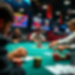 Overview of online poker platforms showcasing various game interfaces