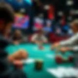 Diverse Interfaces of Online Poker Platforms Overview of online poker platforms showcasing various game interfaces