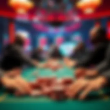 Visual depiction of technological advancements impacting online poker