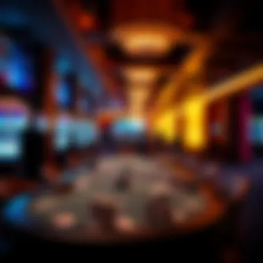 Off-Peak Calmness and Strategy A serene casino environment reflecting off-peak hours with fewer visitors