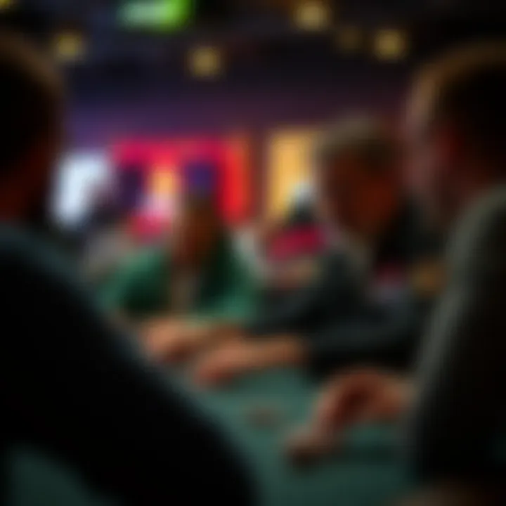 Dynamic Player Interaction Players engaged in a competitive setting