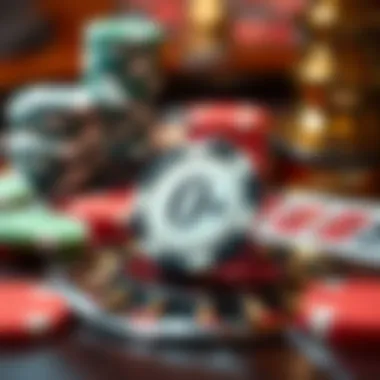 Wagering on 0: A Unique Bet A close-up of roulette chips focused on 0