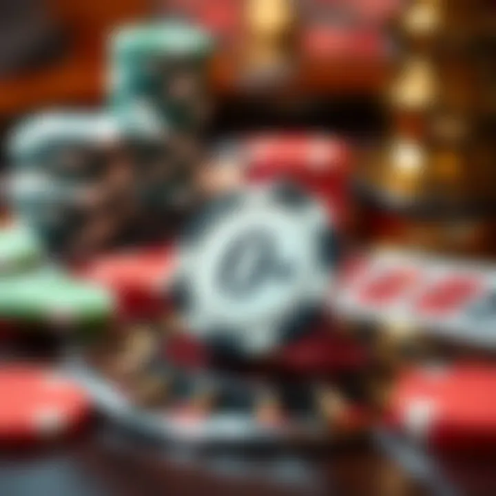 Wagering on 0: A Unique Bet A close-up of roulette chips focused on 0