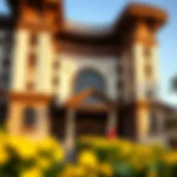 Exterior view of Watersmeet Casino Hotel showcasing its architectural elegance