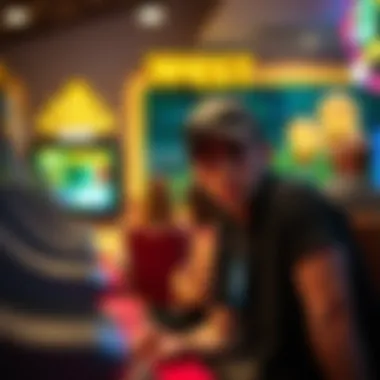 An artistic interpretation of the cultural significance of West Casino through its patrons