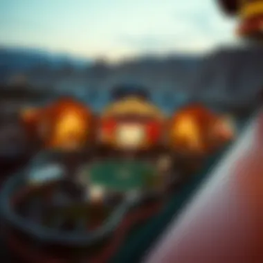 A panoramic view of the West Casino landscape showcasing its architectural beauty