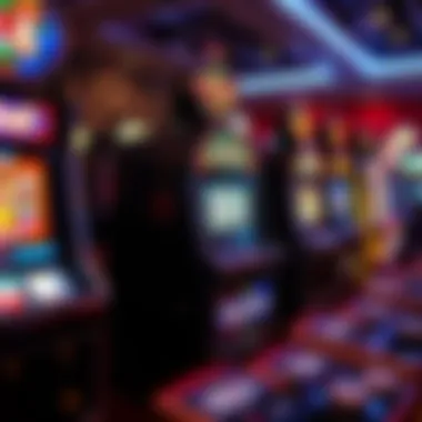 Illustration of diverse themes and graphics featured on Williams Gaming slot machines