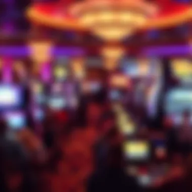 Casino floor bustling with activity