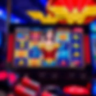 Unique Gameplay Mechanics of Wonder Woman Slot Gameplay screen of the Wonder Woman slot machine highlighting unique mechanics.