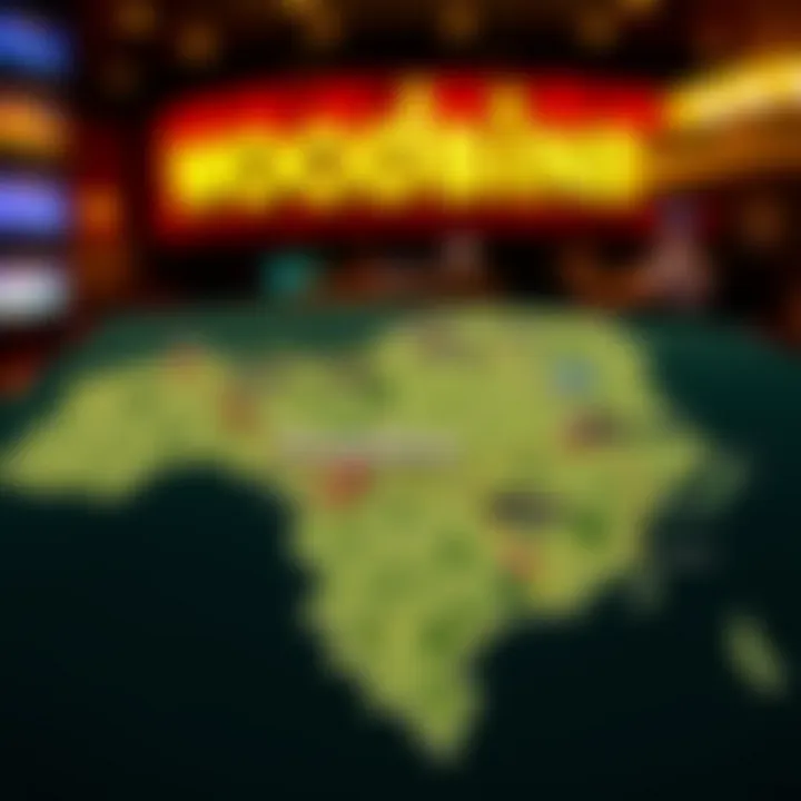 Map showcasing the impact of Woodbine Casino on local tourism