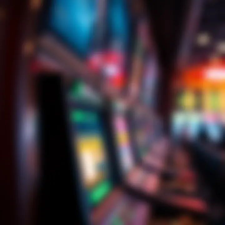 A close-up of a digital betting kiosk highlighting technology in modern wagering