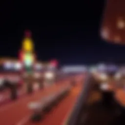 A panoramic view of Wyoming Downs showcasing the bustling environment of off-track betting